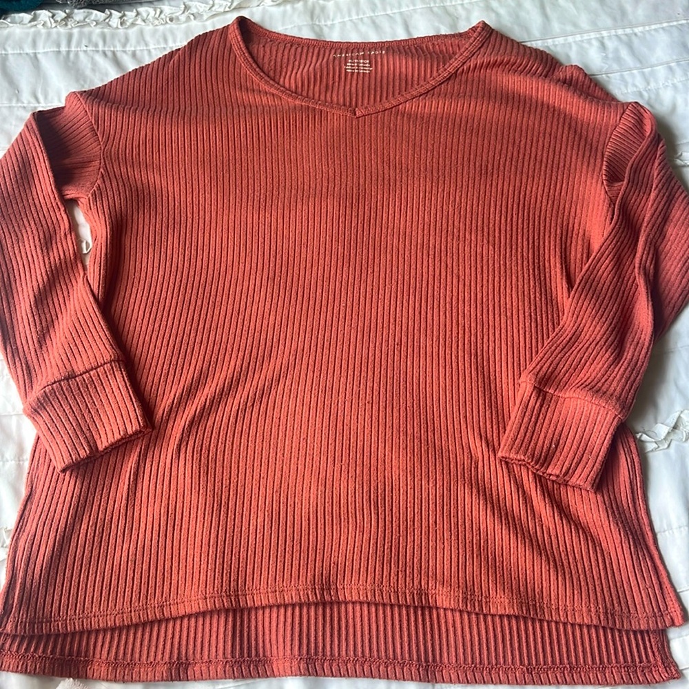 American Eagle long sleeve burnt orange color size xs